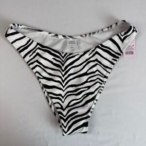 Wild Fable Women's Bikini‎ Bottoms XL Zebra Print Ultra High Leg Super Cheeky
